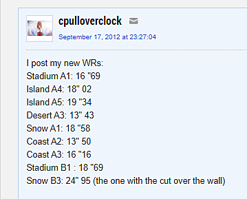 First Evidence of Snow B3 Cut