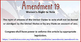 Women get the right to vote and run for office