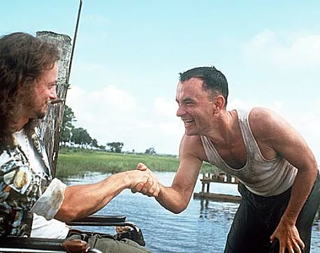 Forrest and Lt. Dan Experience Hurricane Carmen