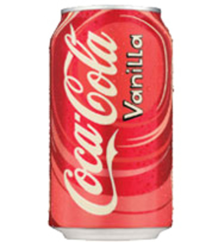 Push through tab on cans.