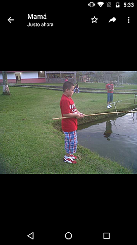 Pescando con mi familia