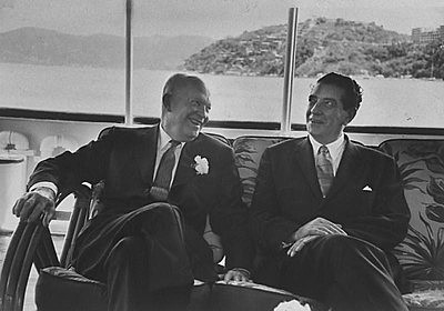 Visita de Nixon (vicepresidente) y Dwight Eisenhower a México.