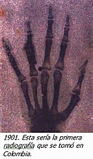 Llegada del primer equipo de Radiología a Colombia