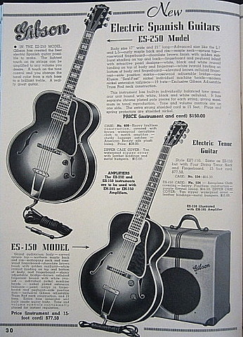 Earliest Electric Guitars Are Designed and Produced