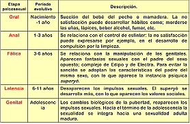 Etapas psicosexuales- Freud