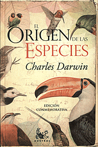Libro titulado El Origen de las Especies
