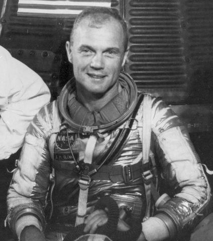 John Glenn orbits the Earth