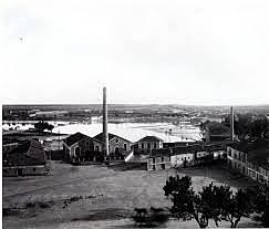 First electric street lighting in Salamanca