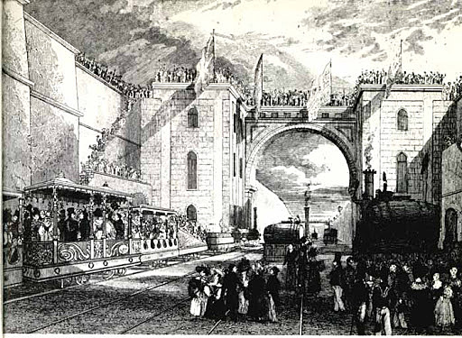 The opening of the Liverpool and Manchester Railway