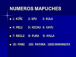 1500 d. C. SISTEMA DE NUMERACIÓN MAPÚCHE