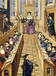 Universidad de Oxford, Cambrigge, de Paris, de Palencia