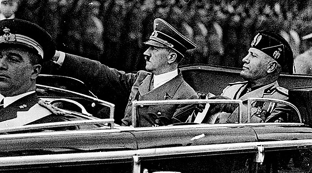 European fascist leaders acknowledge legimitacy of Franco's government