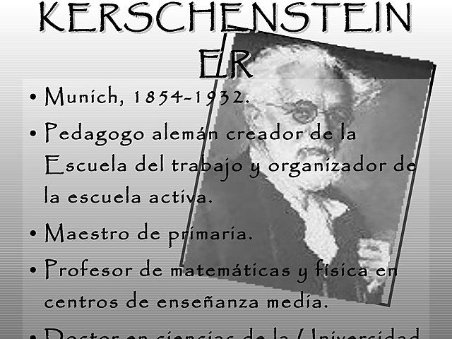 Georg Kerschensteiner (1854-1932) Pedagogo