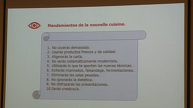 Los 10 mandamientos de la cocina Nouvelle