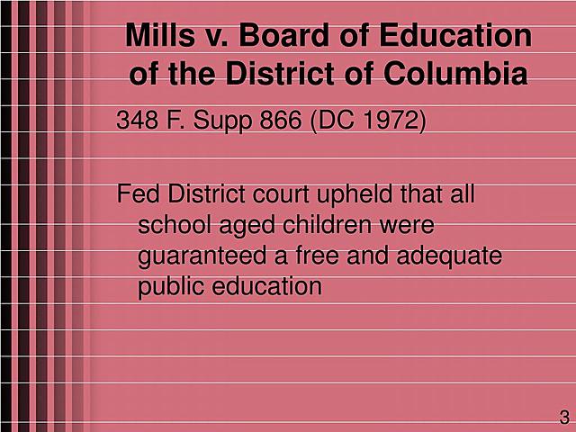 Mills v. Board of Education of the District of Columbia