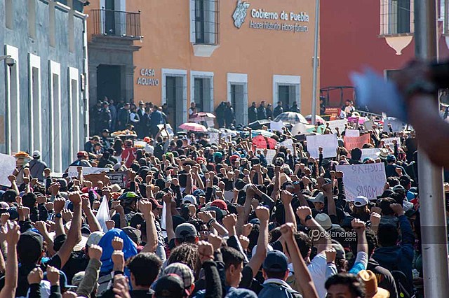 Manifestación de universitarios