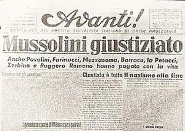 Mussolini begins work as editor for the Socialist Party newspaper Avanti