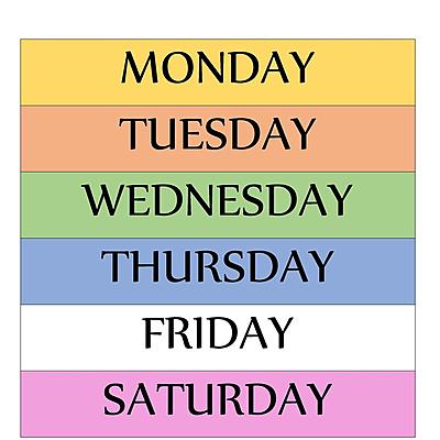 Timeline: week routine