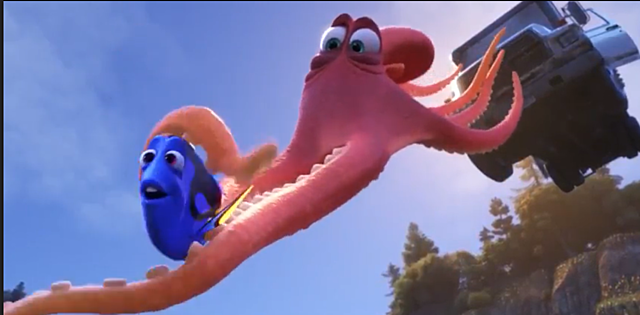 Dory e il polpo liberano i suoi amici