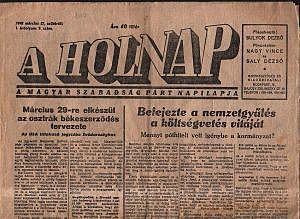 Versek megjelenése a Holnapban