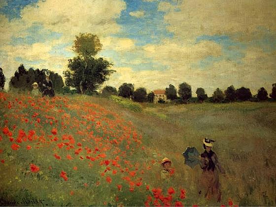 Field of Poppies, Argenteuil, Claude Monet, 1873