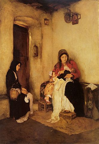 Νικόλαος Γύζης «Η Ψυχομάνα»  μεταξύ 1882 και 1883