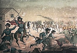 Ocupa la población de Salto y resiste el posterior contraataque en las batallas de Itapebí y San Antonio perdiendo un tercio de sus efectivos.