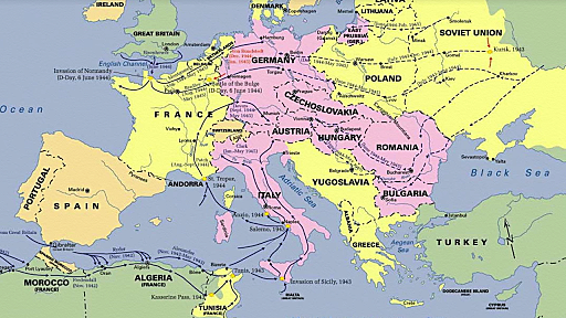 Italy enters WW II on side of Germany