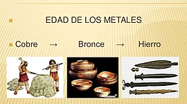 Timeline: Línia del temps del Bronze, el Coure i el Ferro