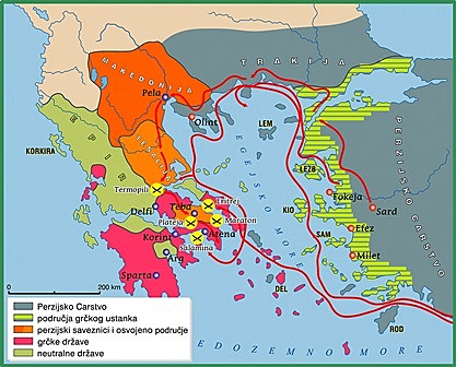 Početak Grčko-perzijskih ratova.