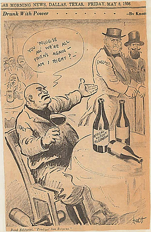 Mussolini brought down by coup during WW II