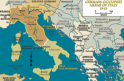 Mussolini brought down by coup during WWII