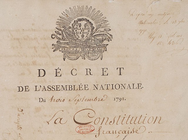La costituzione del 1791