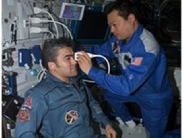 first remote ultrasound medical scans used by crew on ISS for ground based medical staff
