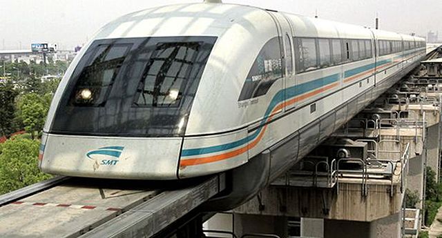 Tren por levitación magnética