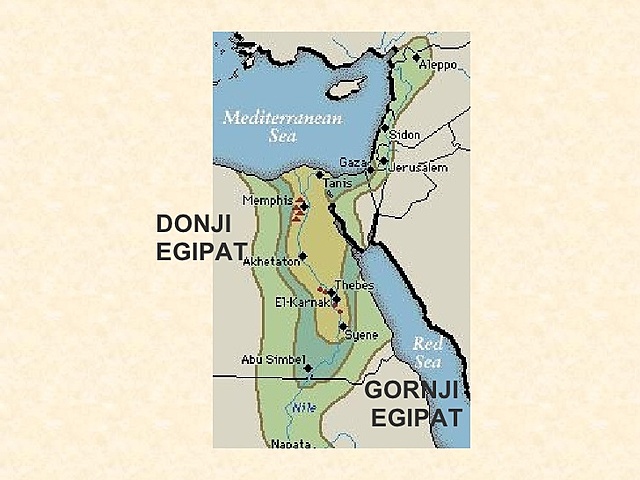 Ujedinjenje Gornjeg i Donjeg Egipta.