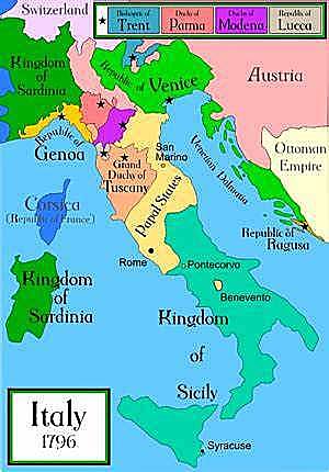 Papal States taken over by new nation of Italy