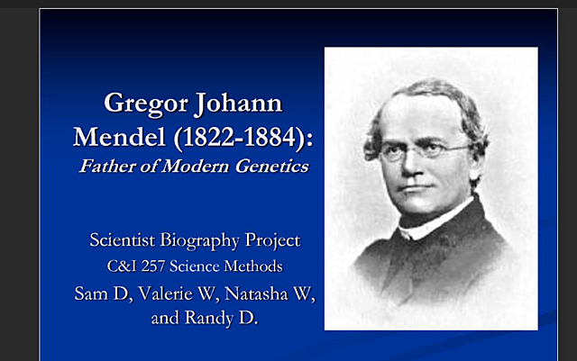 Fallecimiento de Gregor Mendel.