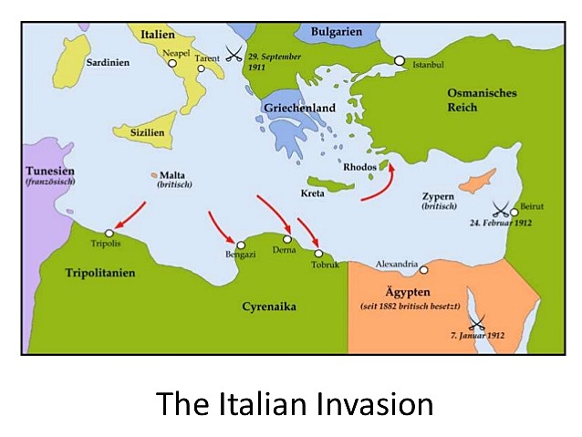 Italy invades and takes over Libya