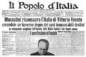 Mussolini begins work as editor for the Socialist Party newspaper Avanti