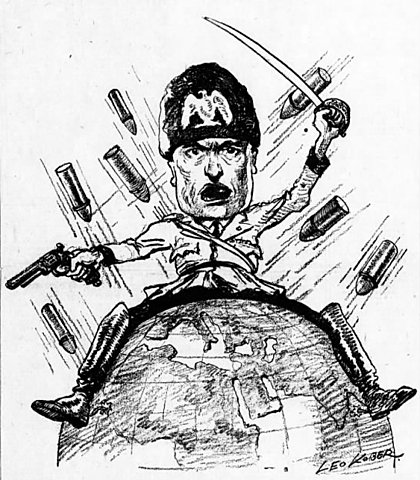 Mussolini brought down by coup during WW II