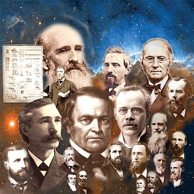 Timeline: Fechas de publicación de libros, nacimiento y muerte de los pioneros