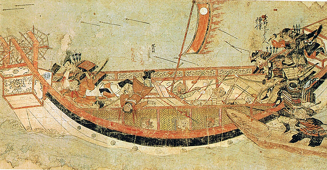 First invasion of the Mongol fleets