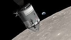 Apollo 8 Orbiting The Moon