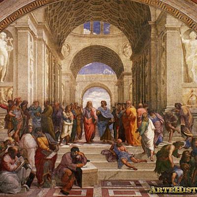 Timeline: Eje Cronológico de Filósofos (La Escuela de Atenas)