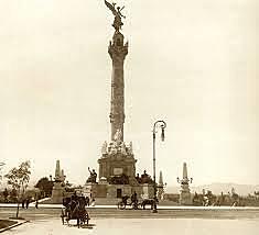 Inauguración del Ángel de Independencia.