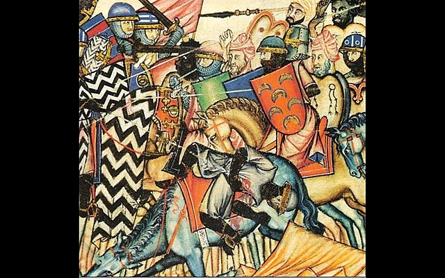 L'exercit franc conquereix Barcelona als musulmans