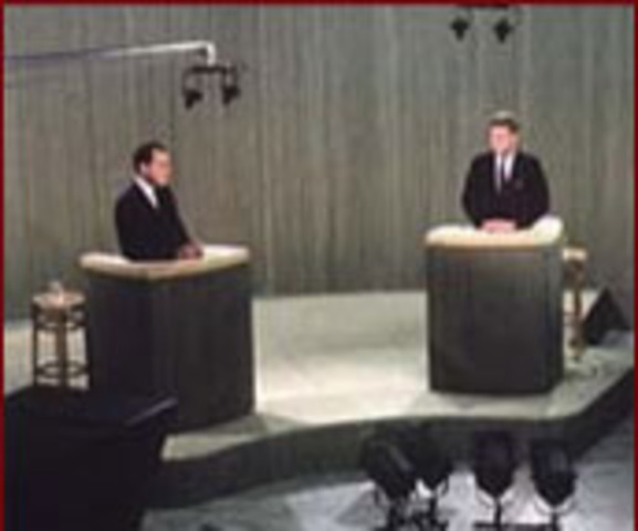 JFK debates Richard Nixon on Television