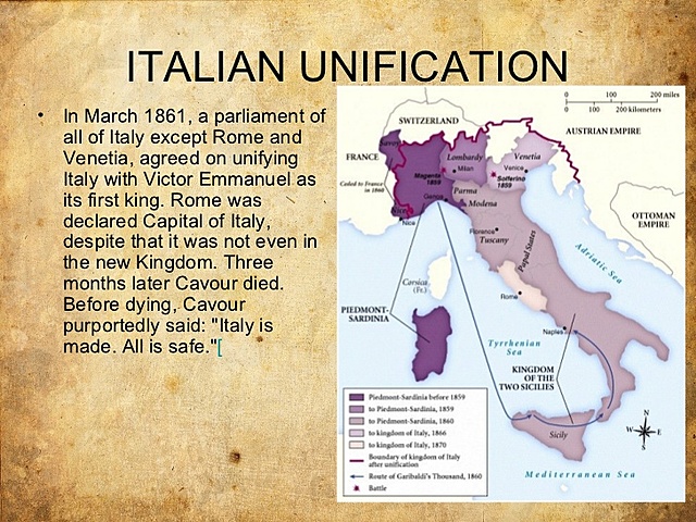 Formation of an Independent Italy