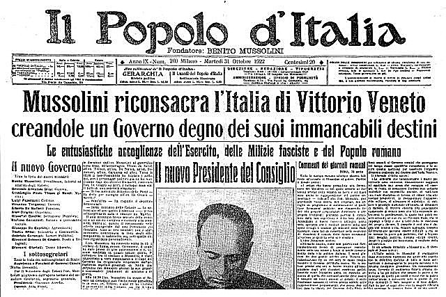 Mussolini forms alliance with Giolitti